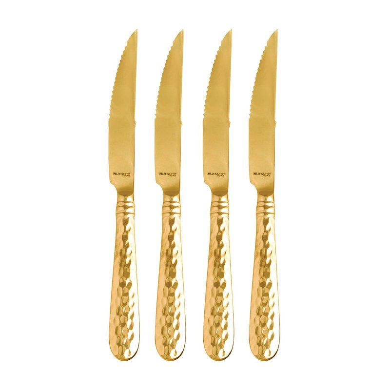 Shop Vietri Martellato Steak Knife In Gold
