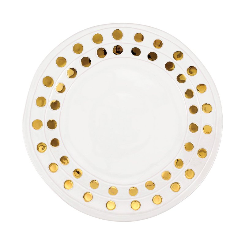 Shop Vietri Medici Gold Medium Round Platter
