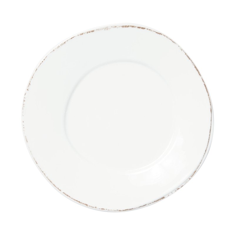 Vietri Melamine Lastra White Dinner Plate