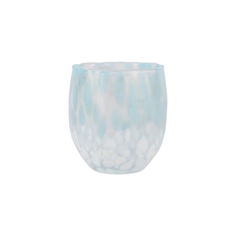 Vietri Nuvola Light Blue And White Double Old Fashioned In Multicolor