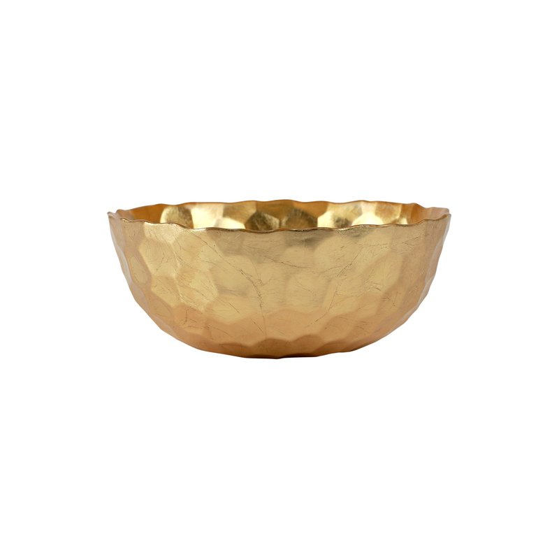 Shop Vietri Rufolo Glass Honeycomb Small Bowl In Gold