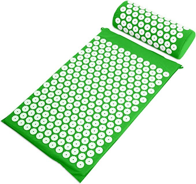Vigor Acupuncture Mattress Mat Back Pain Relief And Neck Pain Relief In Green