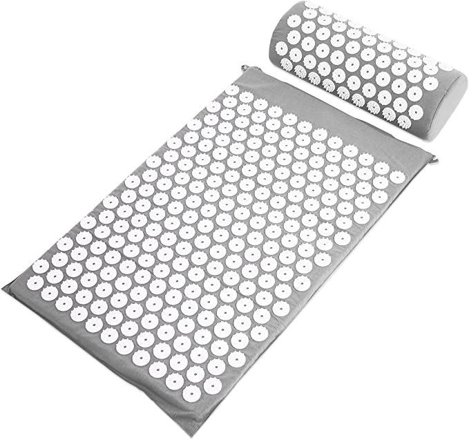 Vigor Acupuncture Mattress Mat Back Pain Relief And Neck Pain Relief In Grey