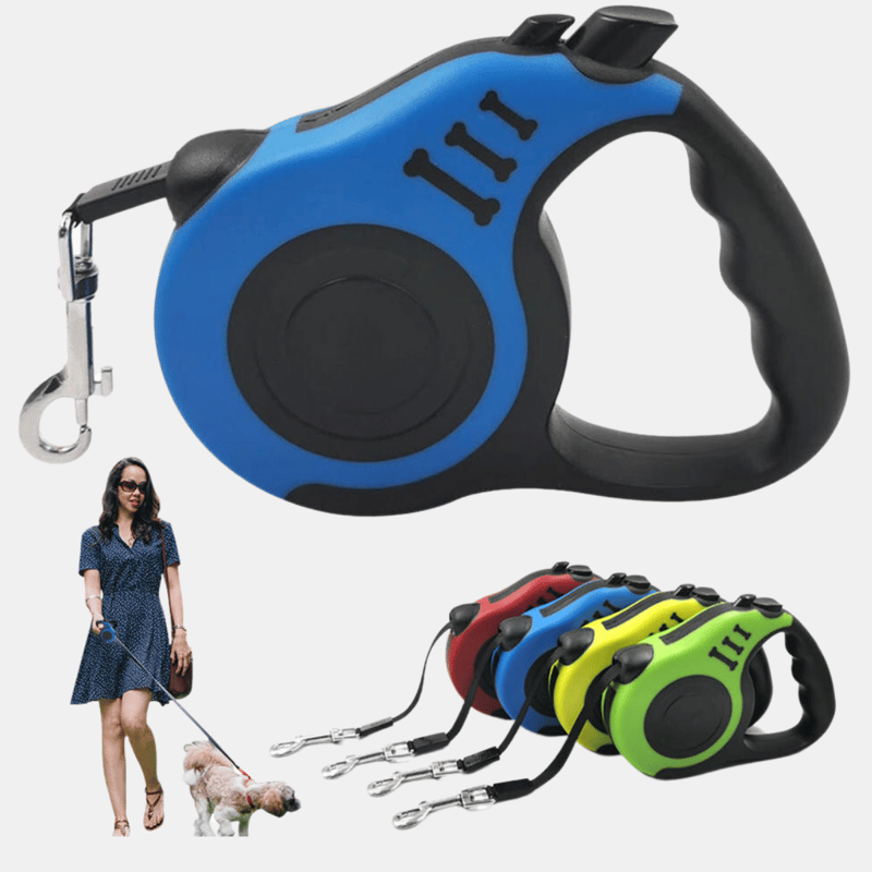Vigor Automatic Telescopic Tractor Retractable Dog Leash, Pet Rope In Blue