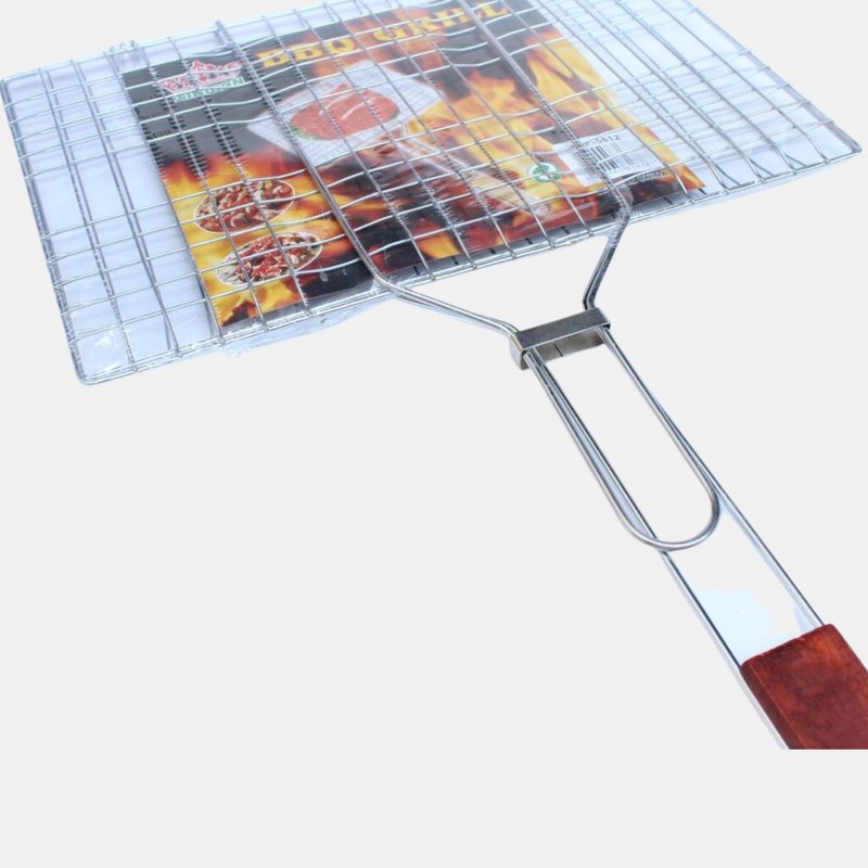 Vigor Bbq-grill Basket, Kebab, Fish Basket Stainless Steel Foldable Nets Portable