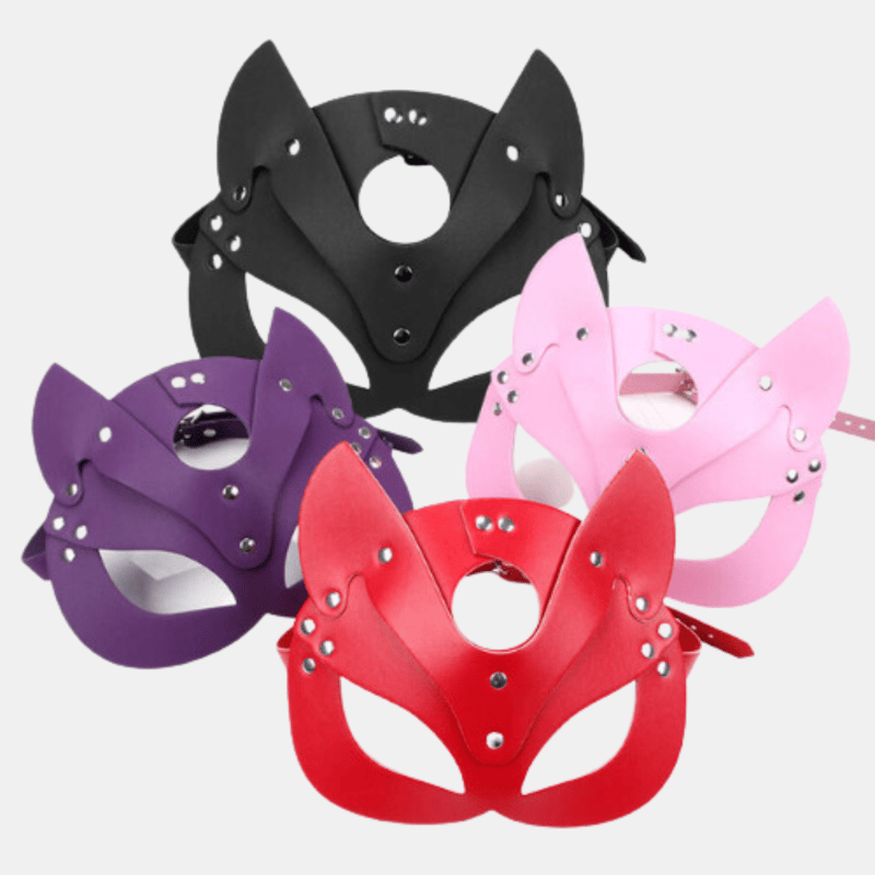 Vigor Bdsm Neck Restraint And Upscale Cat Mask Costume Multi Pack (bulk 3 Sets)