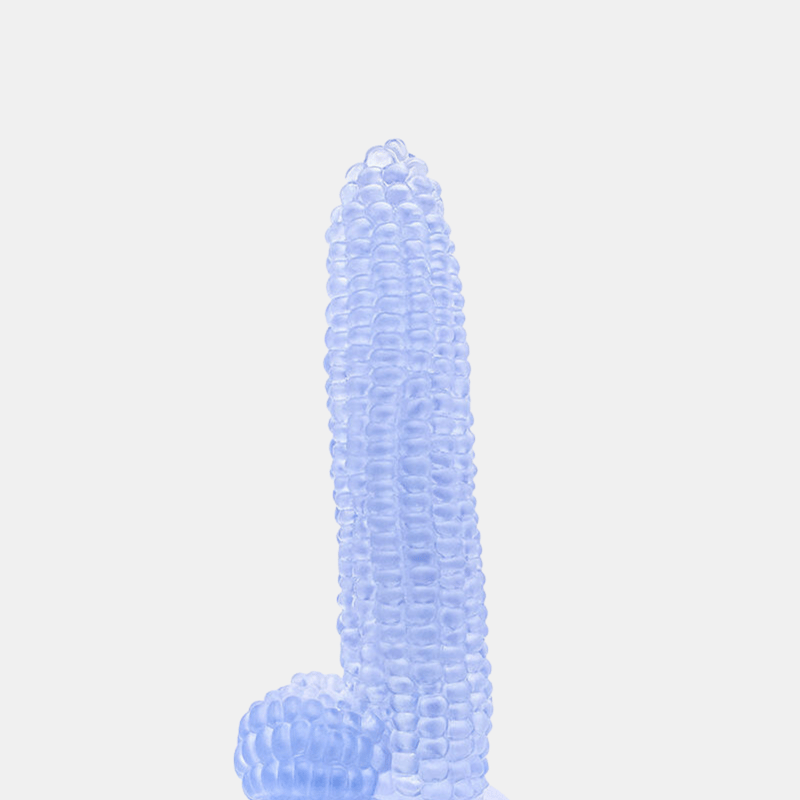 Vigor Corn Dildo With Great Grip To Hold In Blue