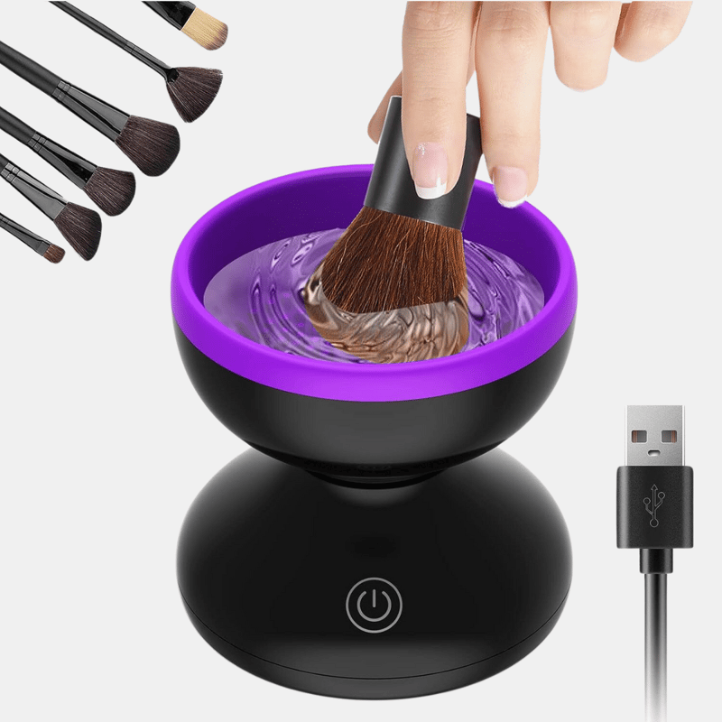 Vigor Electric Makeup Brush Cleaner Wash Makeup Brush Cleaner Machine Fit For All Size Brushes Automatic S In Black