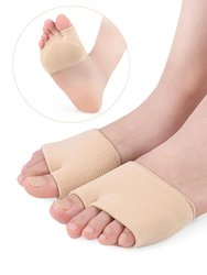 Fabric Soft Foot Care Ball Of Foot Cushions For Bunion Forefoot - Creme