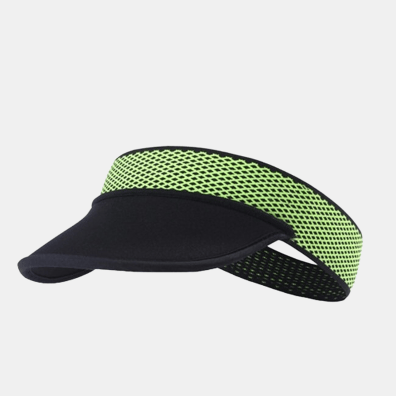 Vigor High Elastic Plain Dry Fit Sport Hat Cap Running Sun Visor In Green