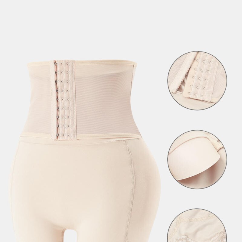 Vigor Hips Shapers Waist Trainer Butt Lifter Tummy Control Shaper For Women In White