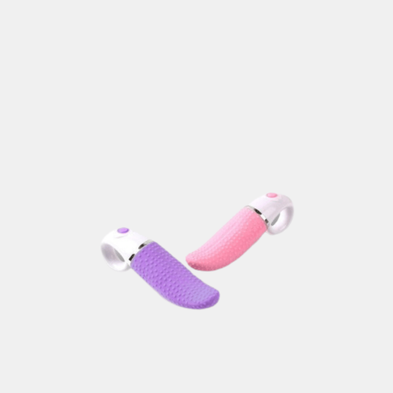 Vigor Honey Tongue Clitty Ring Holder Stimulator Toy Massager In Pink