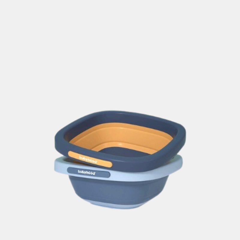 Vigor Multi-purpose Folding Collapsible Wash Basin Lightweight Portable In Blue