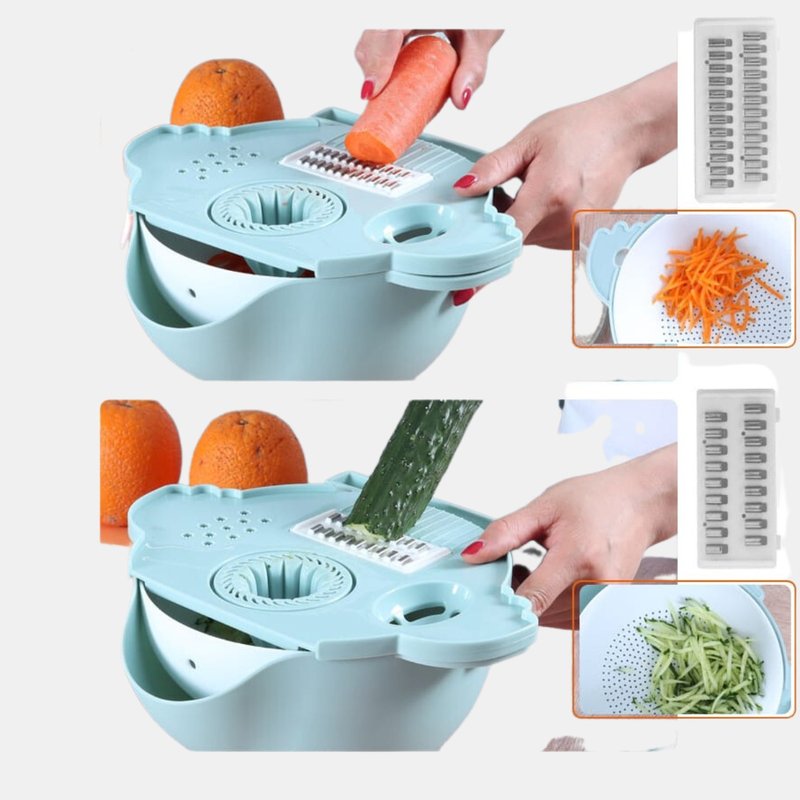 Vigor Multifunctional Chopper & 9 In 1 Slicer Vegetable Slicer Drain Basket Vegetable Cutter And Anual Veg