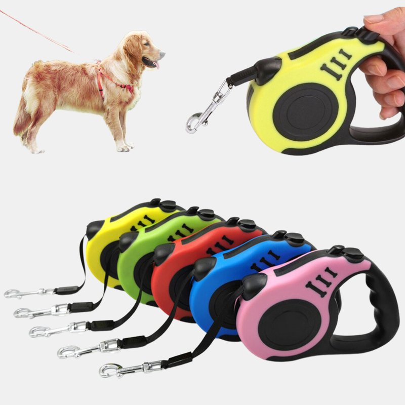 Vigor Pet Leash Outdoor Dog Leash Handle Rope P Style Adjustable Belt In Blue