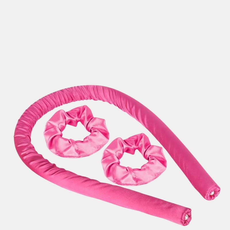 Vigor Premium Heatless Satin Roller Hair Curl In Pink
