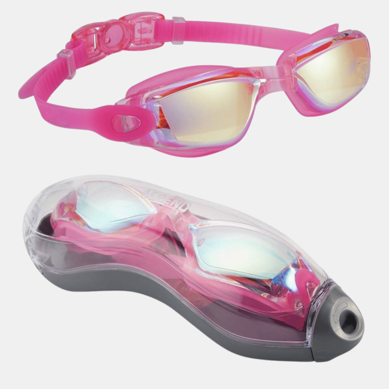 Vigor Professional Adult & Children Speed Swim Pool Anti Fog Arena Eye Glasses Protection Competition Raci In White