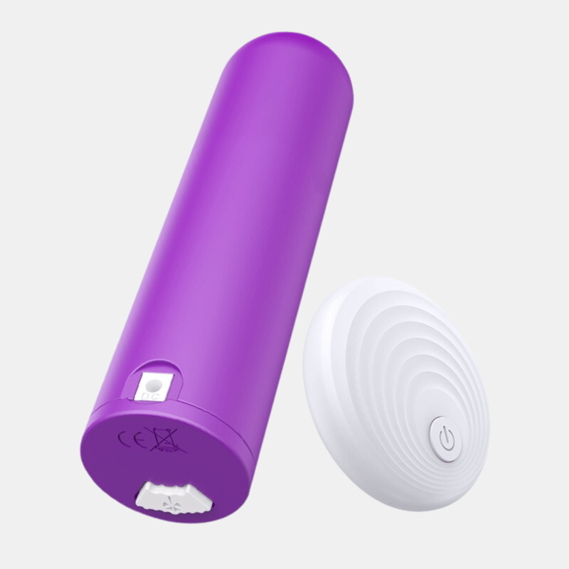 Vigor Remote Control Wireless 10 Speed Rechargeable Bullet Vibrator In Purple