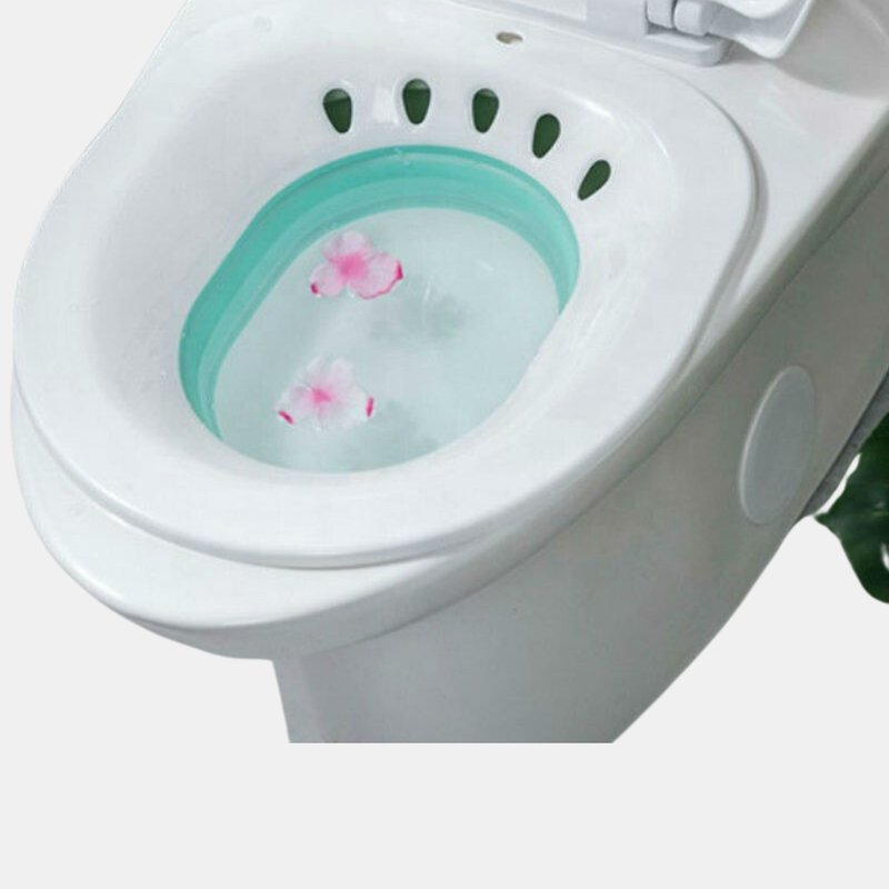 Vigor Sitz Bath With Hand Flusher & Nozzle In White