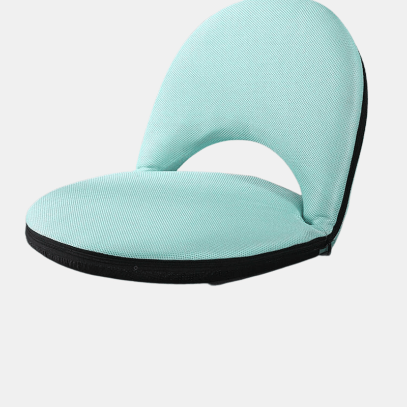 Vigor Specatator Cushion Fabric With Back Folding Stadium Seat Indoor Floor Bleacher Chairs In Blue