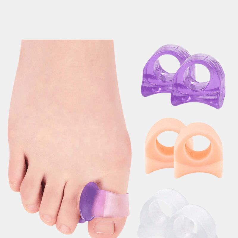 Shop Vigor Toe Thumb Foot Care Ball Of Soft Silicone Foot Cushions In Purple