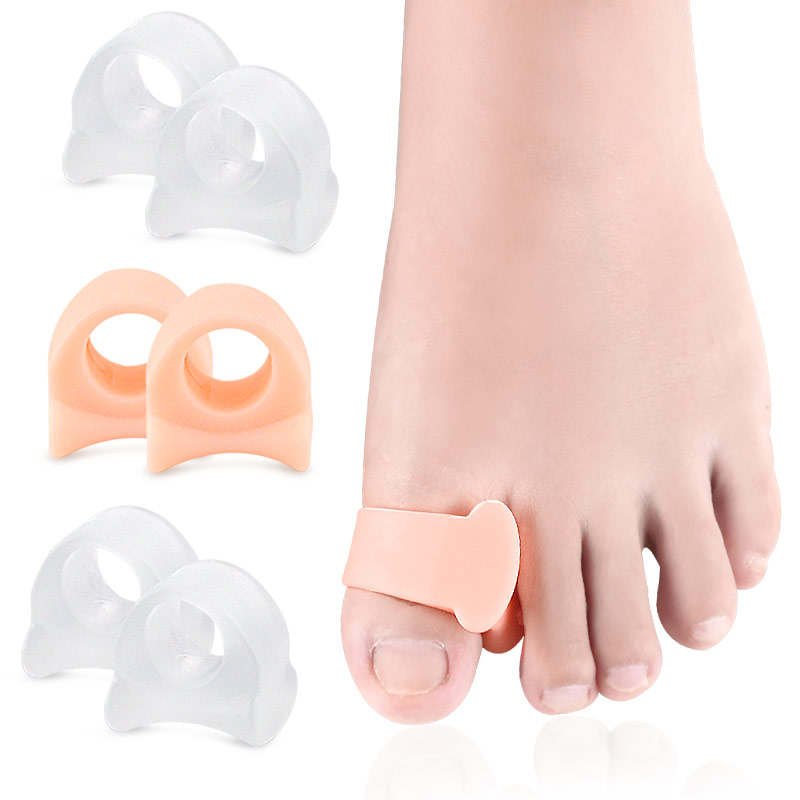 Vigor Toe Thumb Foot Care Ball Of Soft Silicone Foot Cushions In White