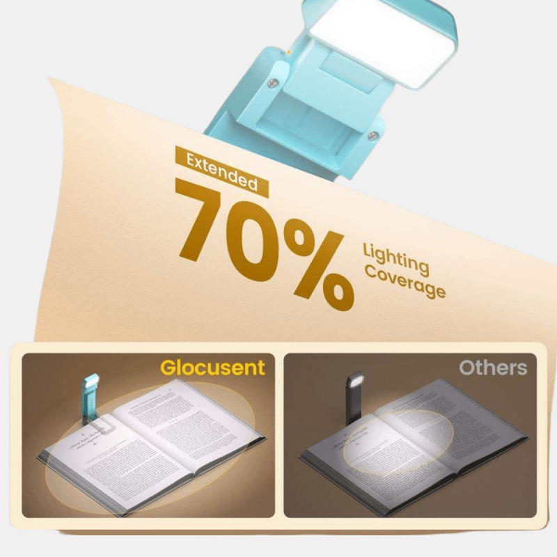 Vigor Usb Rechargeable Book Light For Reading In Bed, Portable Clip-on Led Reading Light, 30/60-min Timer In Black