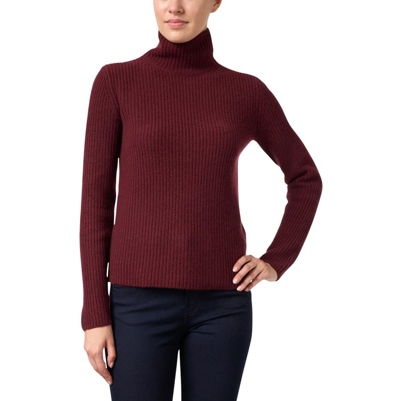 Shop Vince Cashmere Turtleneck Sweater In Red
