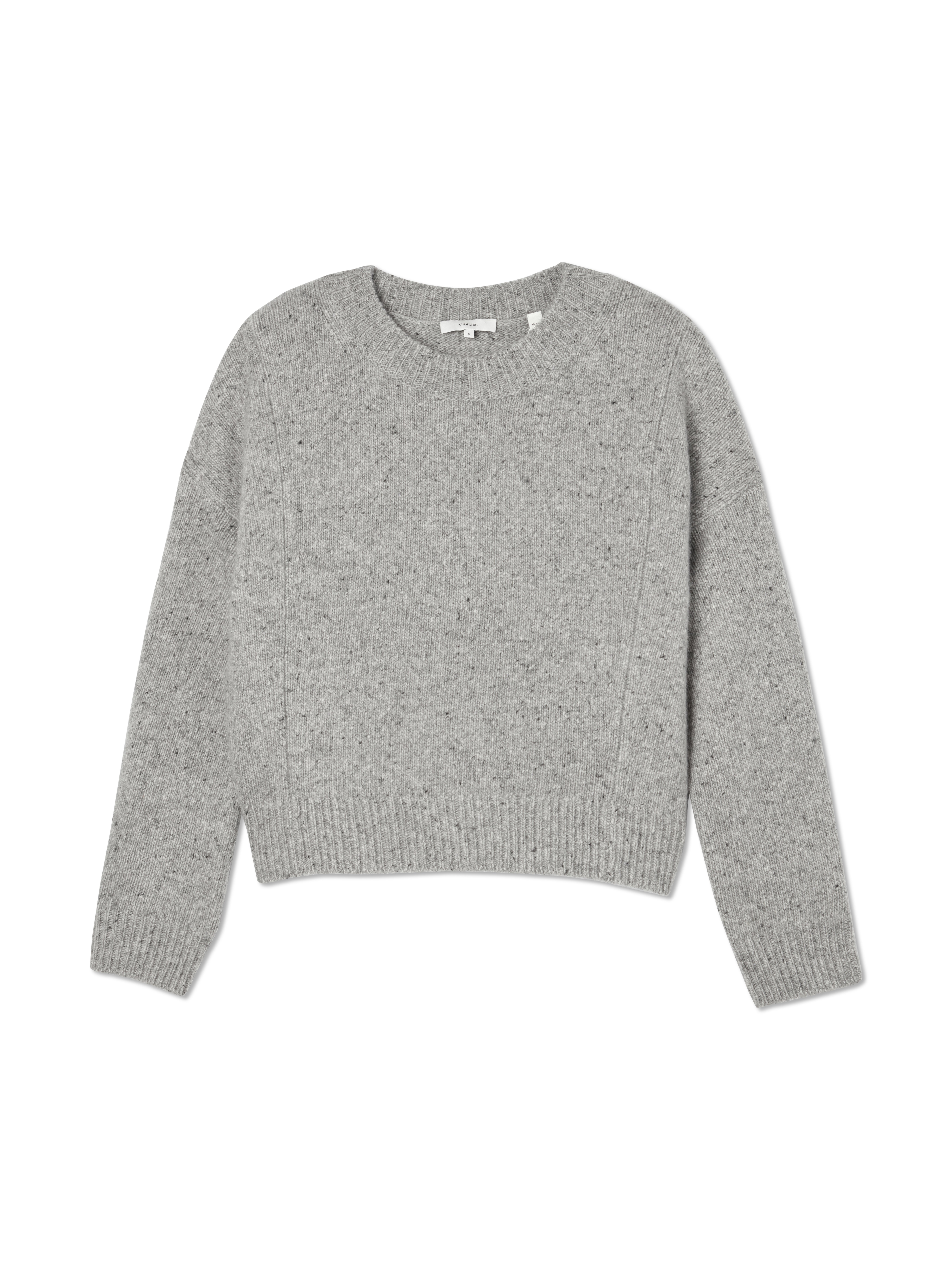 Vince Womens Double Seam Cashmere Sweater