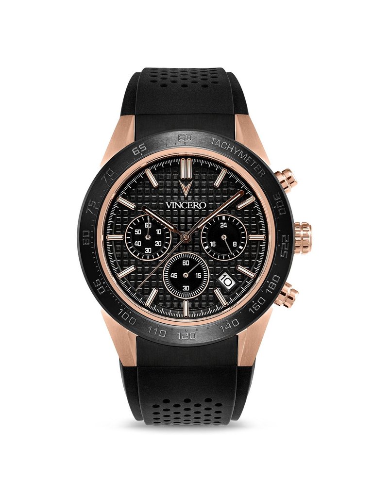 The Rogue Watch - Black + Rose Gold