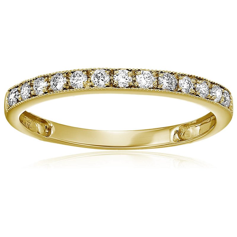 Shop Vir Jewels Milgrain Diamond Wedding Band For Women In 14k Gold Prong Set