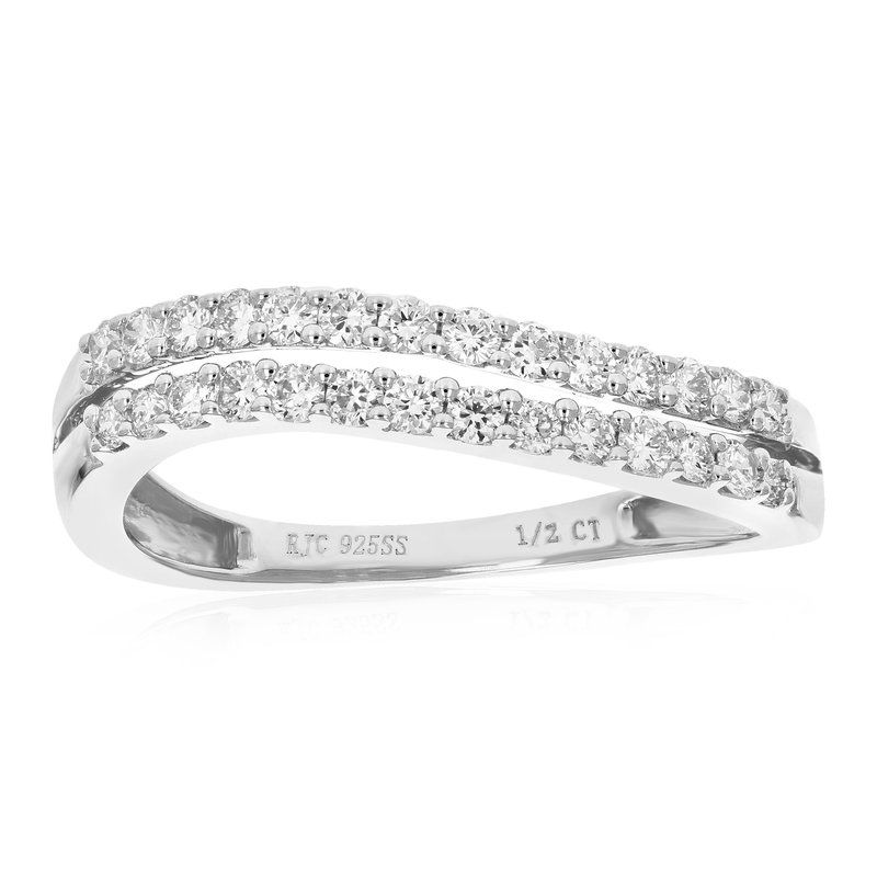 Vir Jewels 1/2 Cttw Diamond Engagement Ring For Women, Round Lab Grown Diamond Ring In 0.925 Sterlin In Metallic