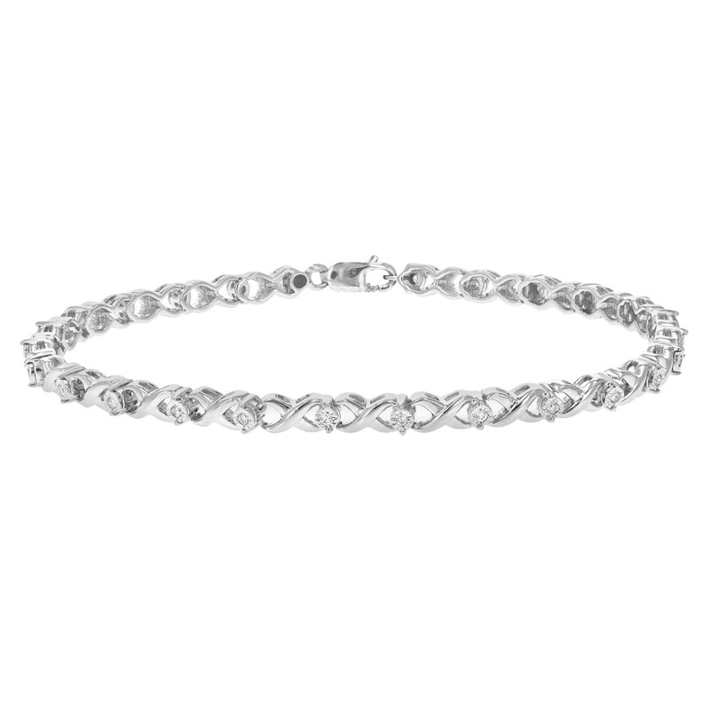 Vir Jewels 1/5 Cttw Diamond Bracelet For Women, Round Lab Grown Diamond Tennis Bracelet In .925 Ster In Metallic