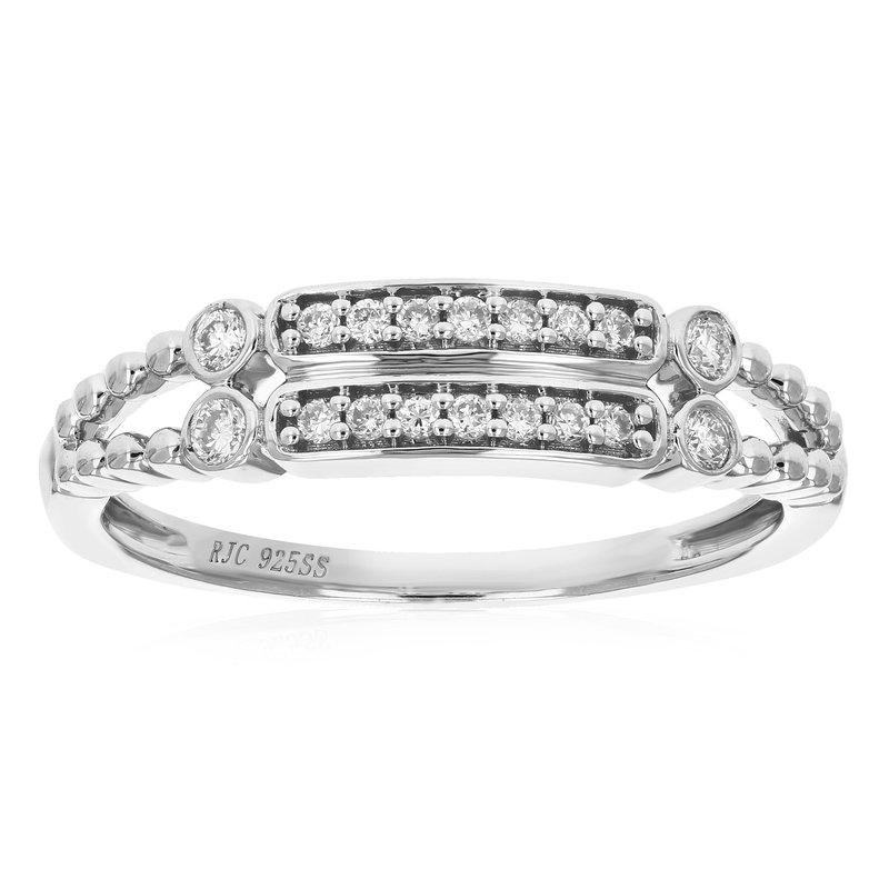 Vir Jewels 1/5 Cttw Diamond Engagement Ring For Women, Round Lab Grown Diamond Ring In 0.925 Sterlin In Metallic