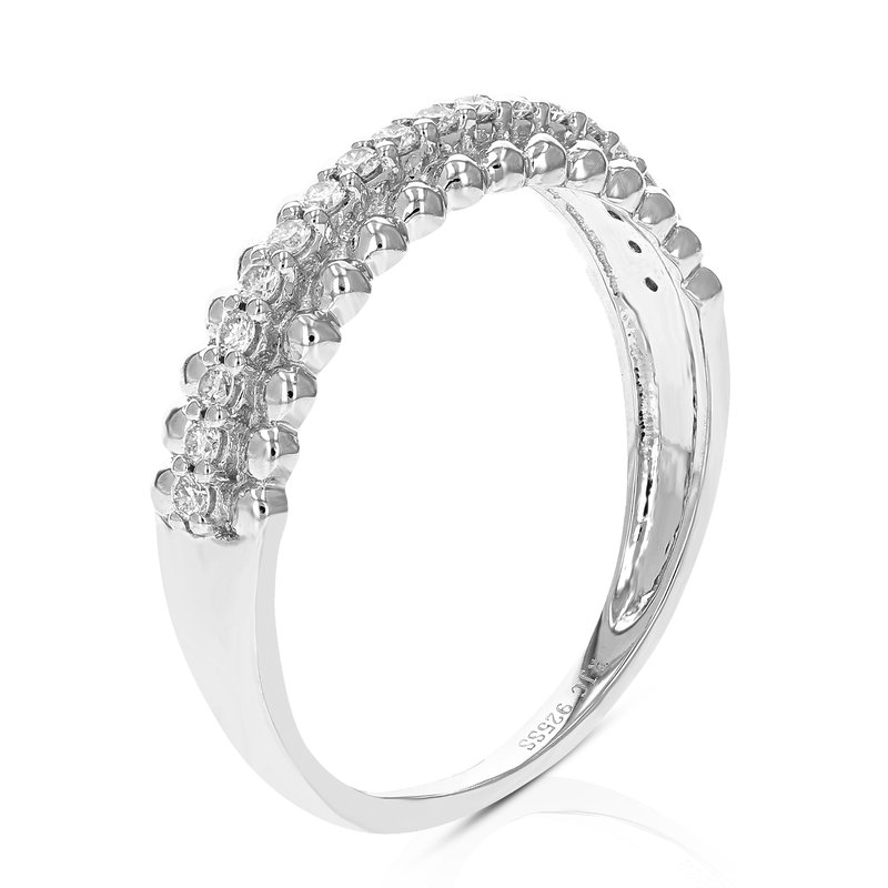 Vir Jewels 1/5 Cttw Diamond Wedding Band For Women, Round Lab Grown Diamond Wedding Band In .925 Ste In Metallic