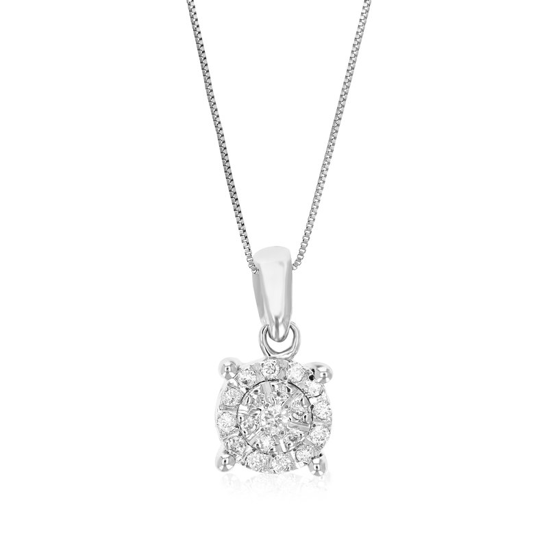Vir Jewels 1/8 Cttw Diamond Pendant Necklace For Women, Lab Grown Diamond Round Pendant Necklace In In Multi