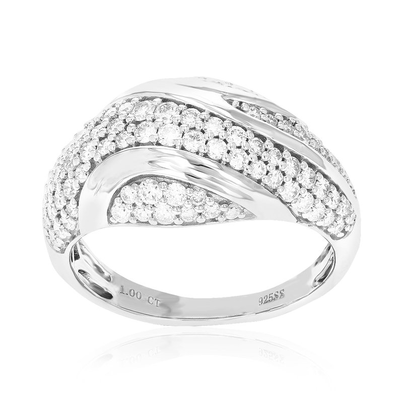 Vir Jewels 1 Cttw Diamond Engagement Ring For Women, Round Lab Grown Diamond Ring In 0.925 Sterling In Metallic