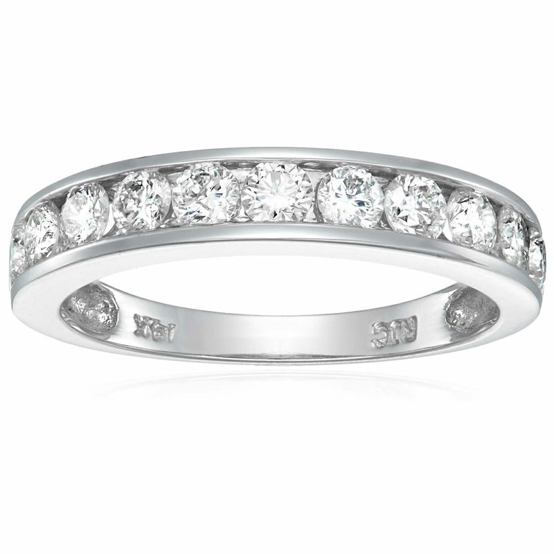 Vir Jewels 1 Cttw Diamond Wedding Band For Women, Si2-i1 Certified 14k White Gold Classic Diamond Wedding Band