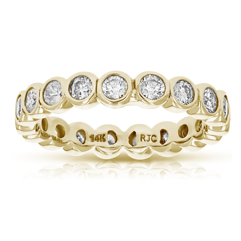 Vir Jewels 1.50 Cttw Diamond Eternity Ring Wedding Band 14k Yellow Gold Bezel Set