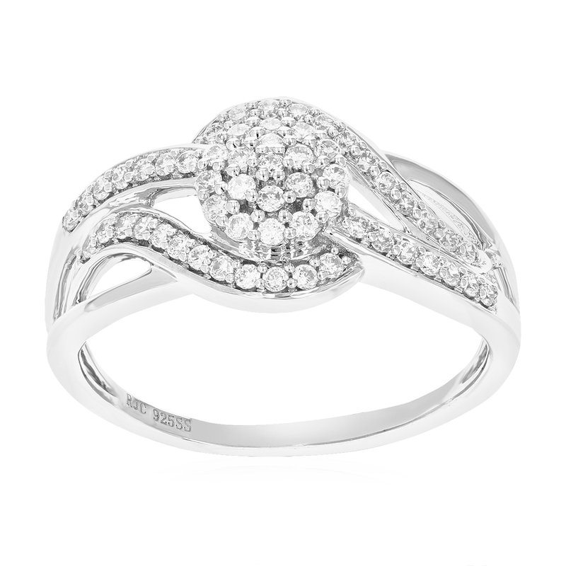 Vir Jewels 2/5 Cttw Diamond Engagement Ring For Women, Round Lab Grown Diamond Ring In 0.925 Sterlin In Neutral
