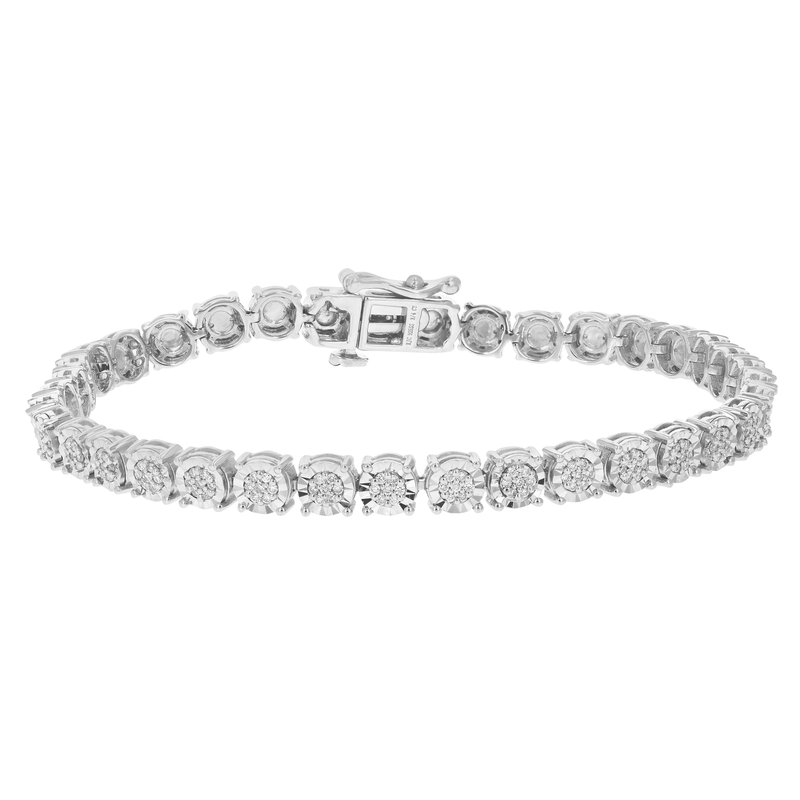 Vir Jewels 3/4 Cttw Diamond Bracelet For Women, Round Lab Grown Diamond Tennis Bracelet In .925 Ster In Metallic