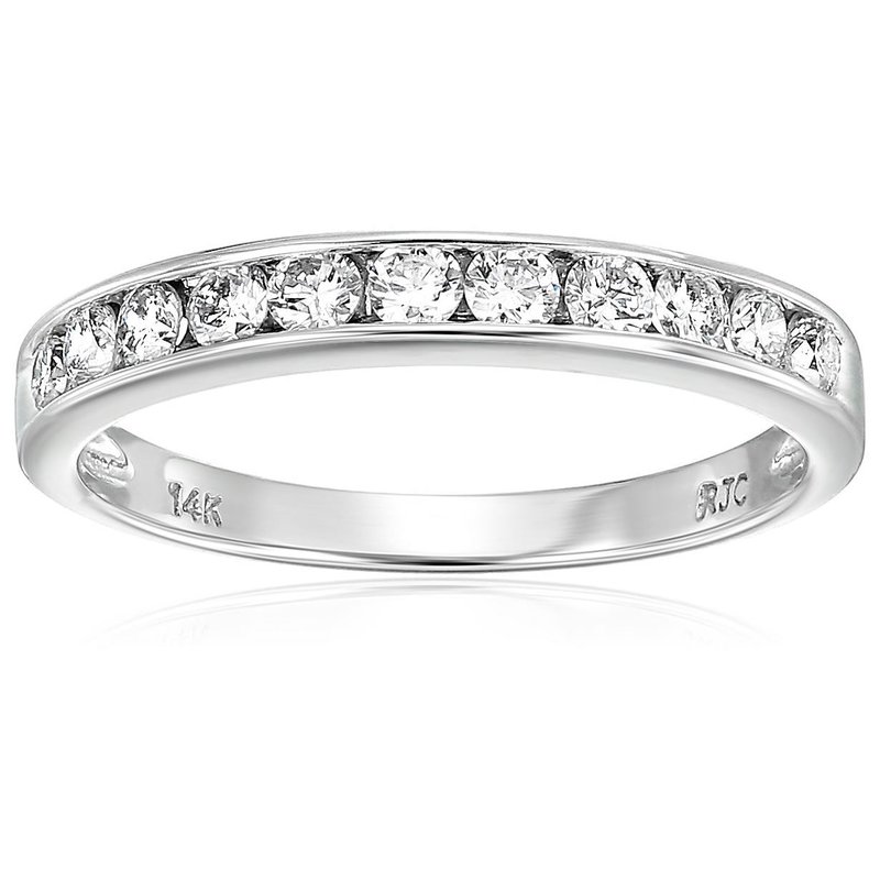 Vir Jewels 3/4 Cttw Diamond Wedding Band For Women, Classic Diamond Wedding Band In 14k White Gold Channel Set