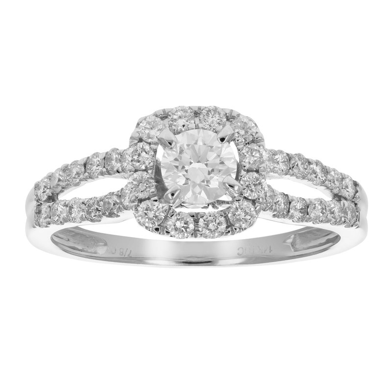 Shop Vir Jewels 7/8 Cttw Diamond Wedding Engagement Ring 14k White Gold Halo Bridal Style