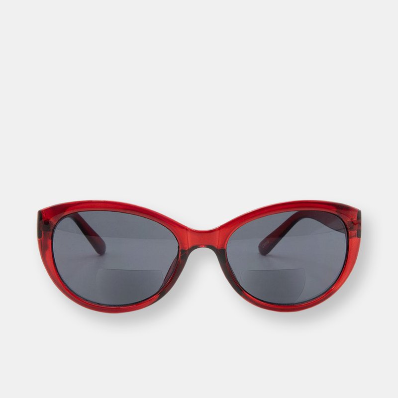 Vitenzi Florence Bifocal Cat Eye Sunglasses In Red