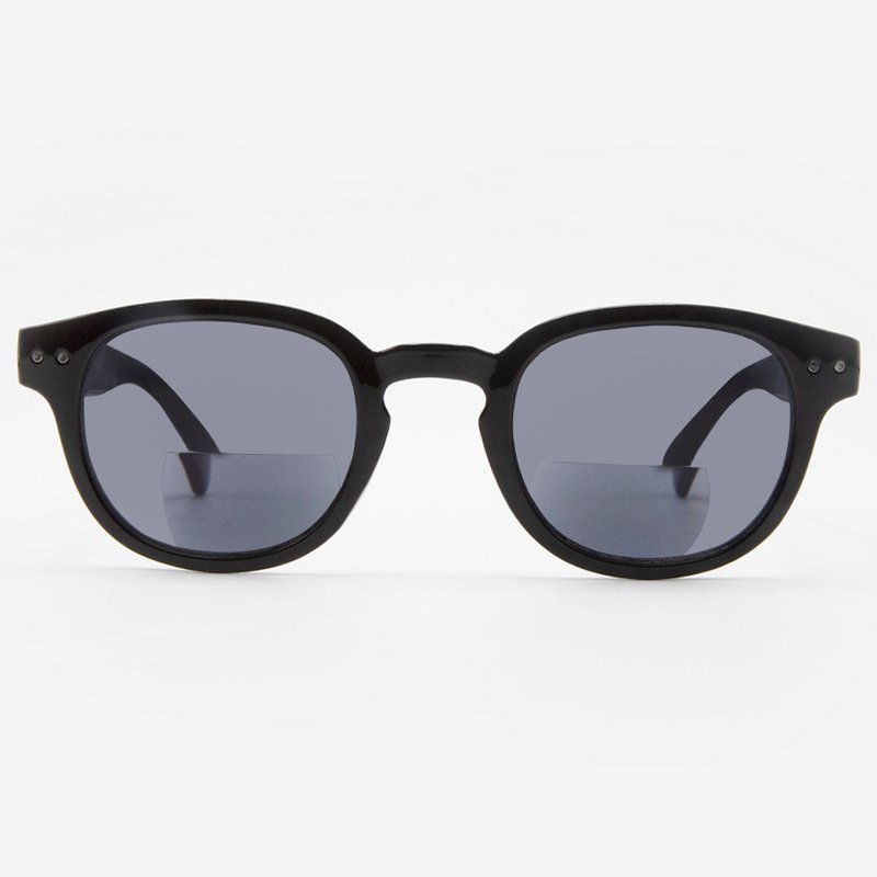 Shop Vitenzi Lucca Vintage Bifocal Reading Sunglasses In Black