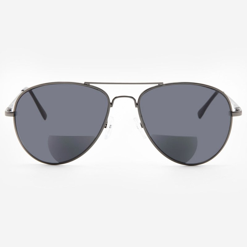 Vitenzi Milan Aviator Bifocal Sunglasses In Black