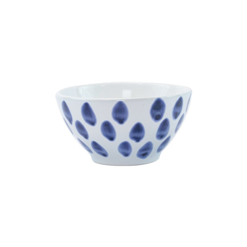 Viva By Vietri Santorini Dot Cereal Bowl In Blue