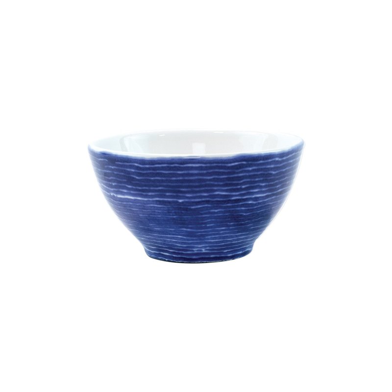 Viva By Vietri Santorini Stripe Cereal Bowl In Blue