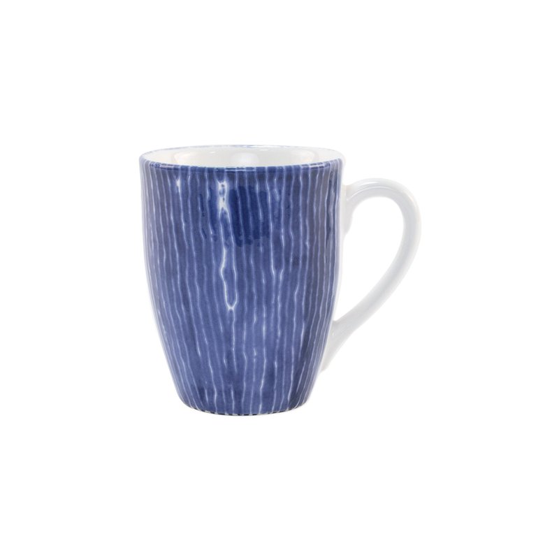 Viva By Vietri Santorini Stripe Mug In Blue