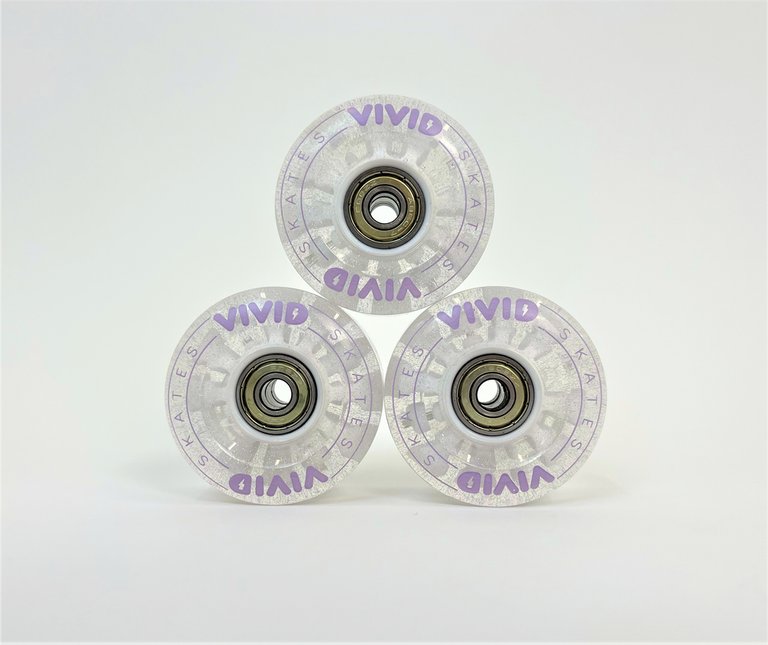 Vivid Skates LED Light Up Roller Skate Wheels - 4 Pack